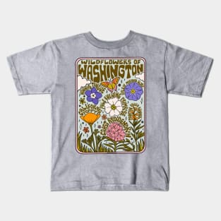 Washington Wildflowers Kids T-Shirt
